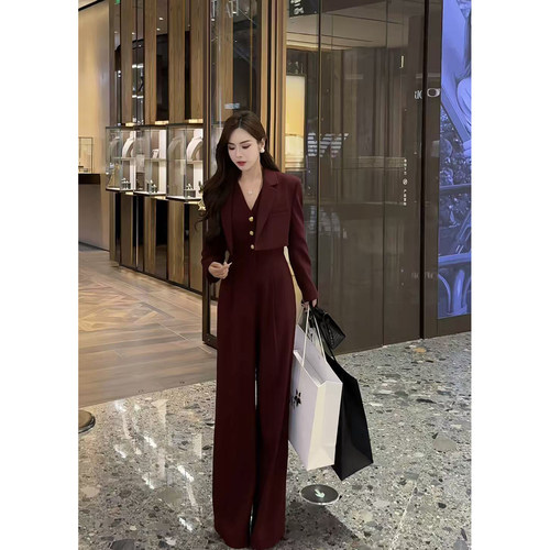 董小姐高端定制套装女装气质高级感西装连体裤巨好看的早秋一整套