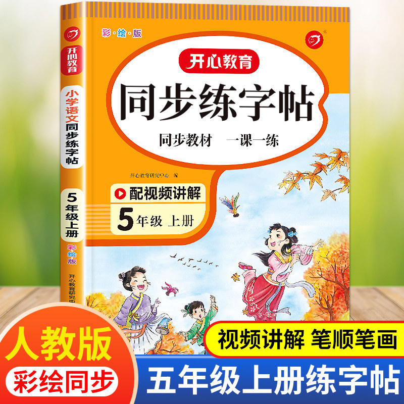 上册练字帖每日一练语文人教版小学5上学期同步钢笔字帖练字专用硬笔