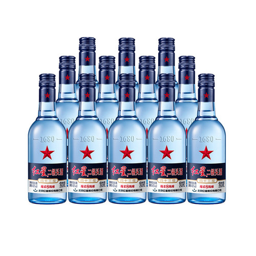 北京红星二锅头蓝瓶陈酿八年白酒