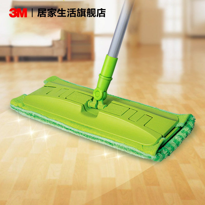 3m思高抖音平板拖把加长轻薄面板拖把平拖木地板夹布拖布
