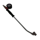 大货车后双轮胎加气杆汽车快速充气工具带油表头烟斗式 倒勾弯冲气