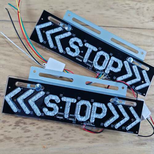 12V-80V通用STOP爆闪灯警示灯