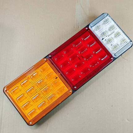 高亮LED巨能王电子后尾灯半挂车大货车后尾灯倒车转向灯24V防水9D