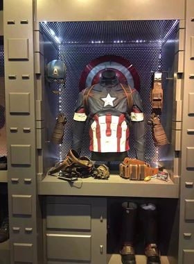 sideshow TTA 1:1  美国队长战衣柜子 不含战衣 可亮灯