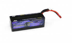 AM Lipo 6750mAh 4S - 14.8V 55C Continuous 110C Burst wire wi