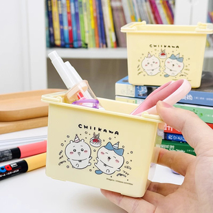 chiikawa吉伊卡哇可爱集合收纳盒抽屉桌面纸巾收纳盒面条碗饭盒