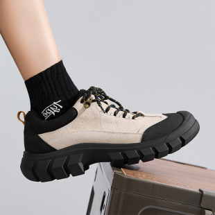 男低帮厚底内防滑徒步休闲运动男鞋 登山鞋 1旅游户外工装 3590