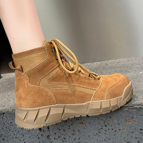 户外真皮登山鞋轻便高帮旅游鞋靴