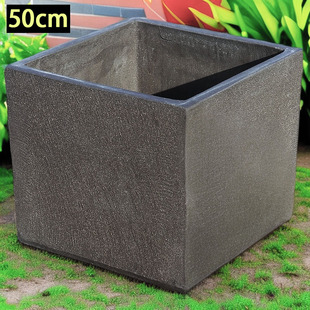 超大无釉庭院种菜盆特大阳台种树陶盆四方拉毛种菜专用种植箱陶瓷