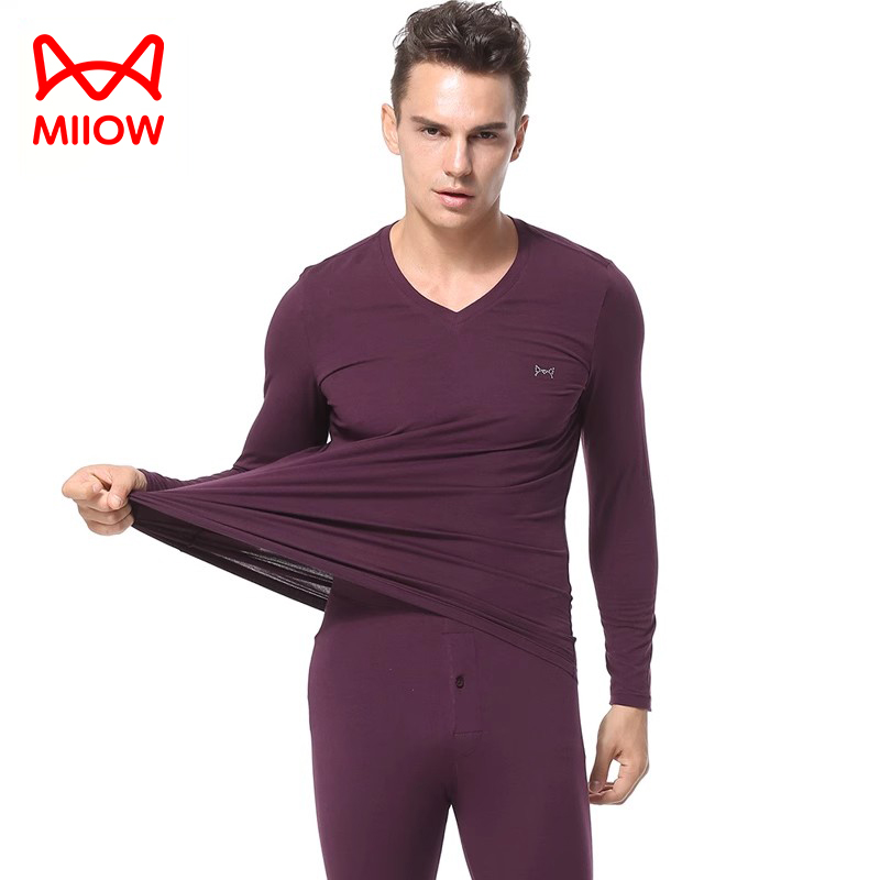 2022猫人保暖内衣男士莱卡棉