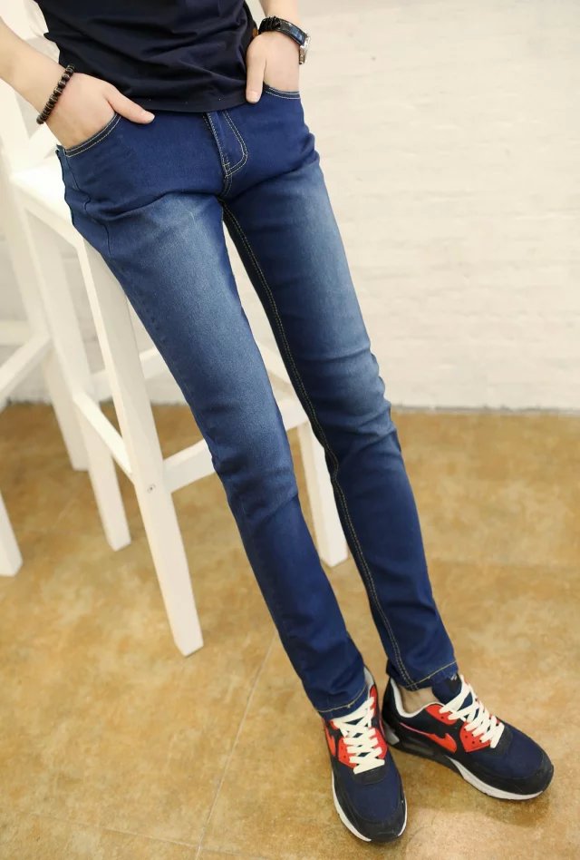 Jeans pour adolescent pieds Slim pour automne - Ref 1465388 Image 1