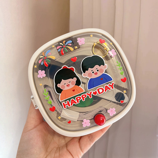 可爱情侣针线盒结婚女方嫁妆套装红色喜庆家用针线收纳陪嫁用品