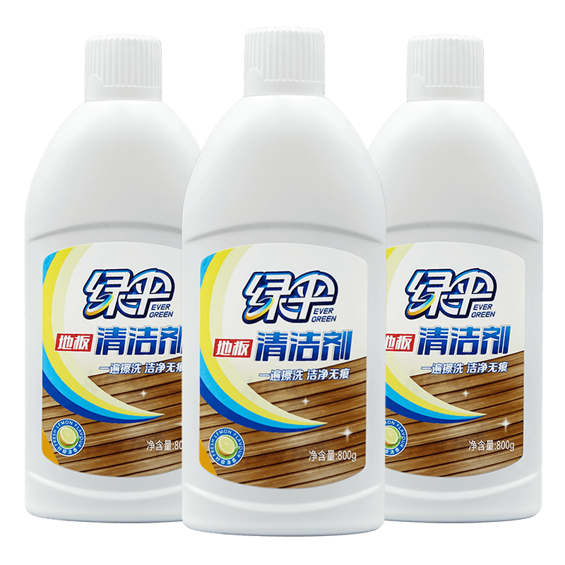 绿伞地板清洁剂去污增亮800g*3瓶