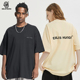 T恤 男女LOGO字母印花宽松全棉圆领短袖 EBLIS HUNGI木乃伊潮牌美式