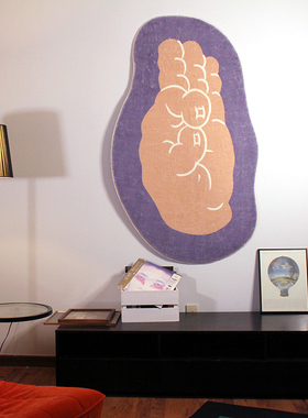 TRIPPY原创设计it's OK i'm fine随缘如意 禅意佛手势 仿羊绒地毯