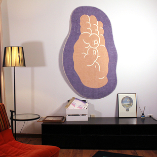 fine随缘如意 仿羊绒地毯 TRIPPY原创设计it 禅意佛手势