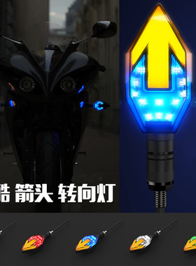 适用摩托车日行灯行车灯12V小猴子m3改装配件led流光方向转向灯