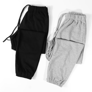 宽松束脚裤 情侣百搭韩版 潮小码 s码 春夏季 男裤 外贸厚实休闲运动裤