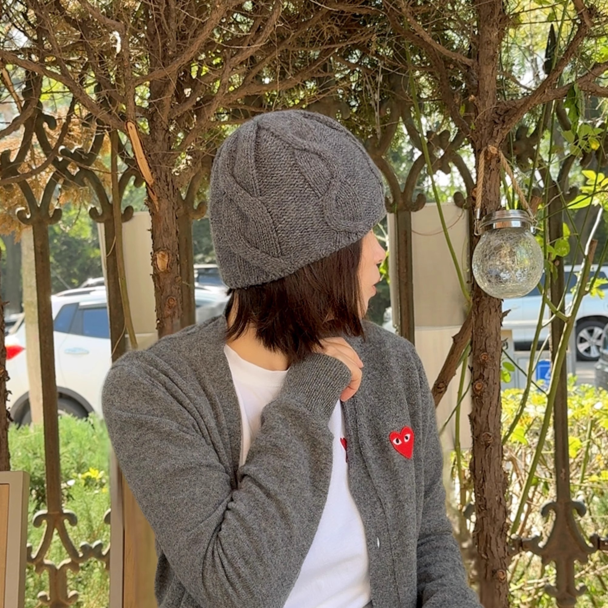 韩国麻花针织冷帽子女冬季