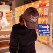 韩国进口遮阳棒球帽子春夏ins珠光缎面字母时尚 百搭鸭舌帽潮女士