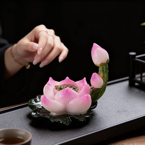 非遗手工陶瓷变色茶宠可养小摆件