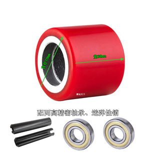 地牛诺力叉车手动配件轮聚氨酯PU尼龙橡胶液压搬运车静音轮子促销