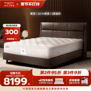 金可儿乳胶弹簧床垫五星酒店厚垫家用卧室席梦思软垫 菁英升级款
