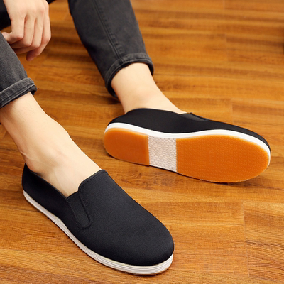 老北京布鞋中国风男士千层底透气