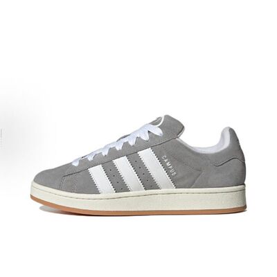 adidas originals CAMPUS 00s 00s 皮革舒适潮流板鞋灰白HQ8707