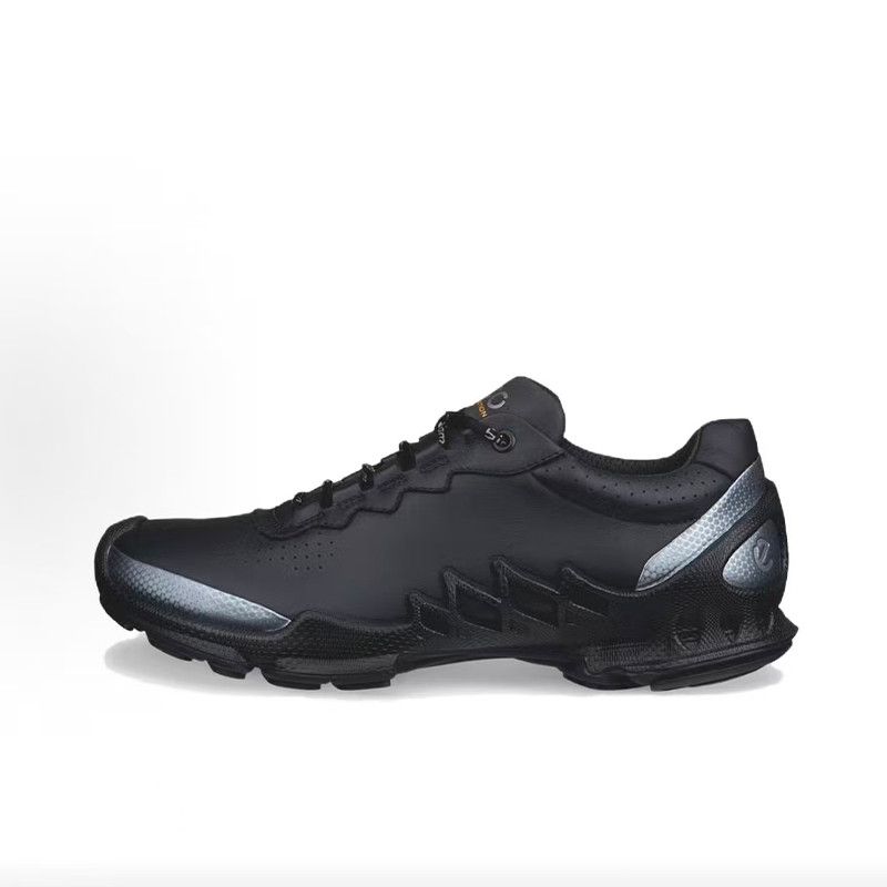 ECCO爱步 BIOM AEX 皮革低帮 生活休闲鞋 男款 黑色80287454477