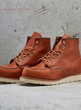 正品美产RED WING红翼RW 875男款经典复古高帮工装靴现货
