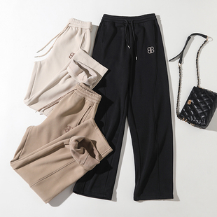 3113 实穿裤 加绒好穿舒弹垂坠显瘦百搭休闲厚直筒长裤 25新款 王