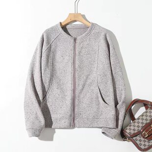 休闲防风暖绒舒适显瘦三防棒球服开衫 外套89139 2026新款 日常序章