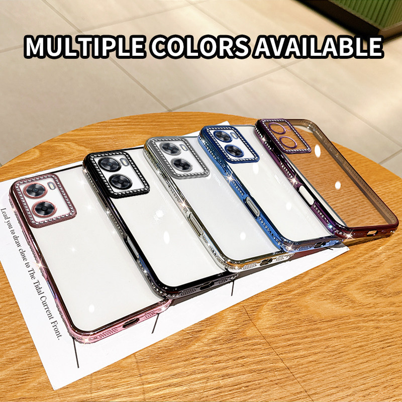 适用OPPO A77 5G手机壳A77 4G国际版防摔A57 4G海外版硅胶A77S保护套E电镀透明KT创意时尚套A57S保护可爱新款