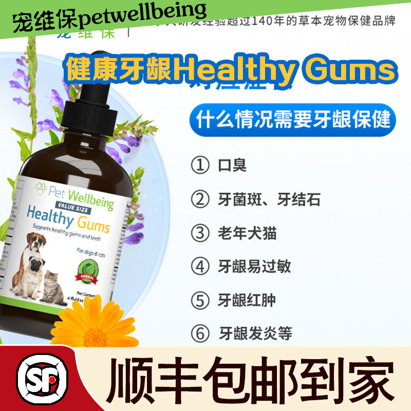PetWell宠维保健品犬猫HealthyGums口臭牙菌斑结石过敏红肿 - 实物图