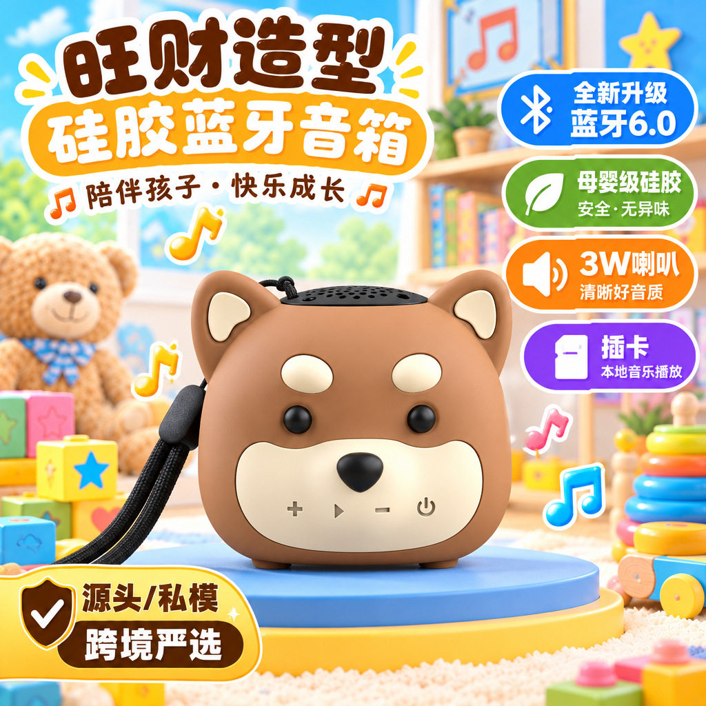 礼物定制儿童插卡熏听好音质式旺柴无线音响卡通蓝牙小音箱
