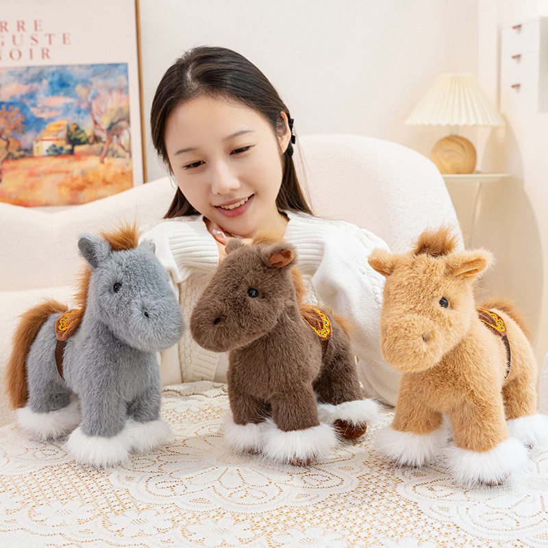 仿真趴姿小马毛绒玩具公仔玩偶抱枕儿童生肖娃娃2026年新款小马驹