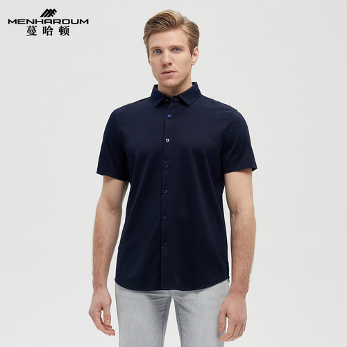 桑蚕丝混纺短袖T恤翻领开衫