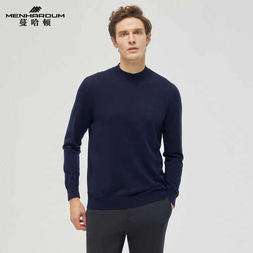 MENHARDUM/蔓哈顿秋冬新品山羊绒混纺毛衣半高领柔软羊毛衫羊绒衫