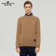 蔓哈顿冬装 新品 100%山羊绒圆领套头羊绒衫 MENHARDUM 男士 纯色毛衣