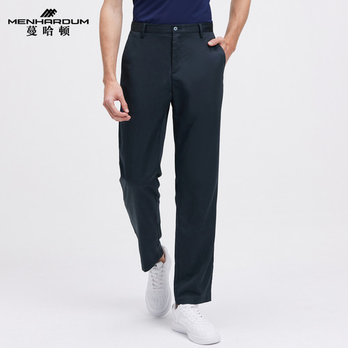 蔓哈顿桑蚕丝莱赛尔商务长裤