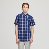 蔓哈顿夏季 格纹时尚 商务男士 MENHARDUM 格子衬衫 经典 短袖 衬衣