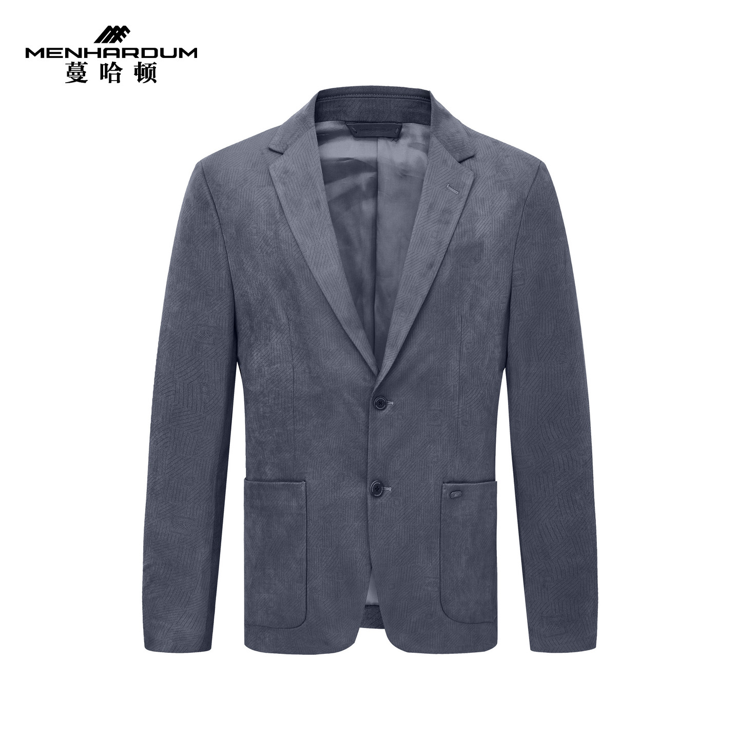 MENHARDUM/蔓哈顿秋冬新品高端商务男装激光雕刻工艺单西便服外套