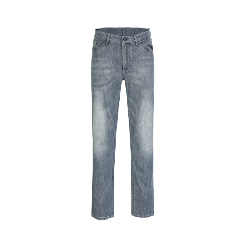MENHARDUM/蔓哈顿春装新品莱赛尔混纺浅色牛仔裤男士水洗牛仔长裤