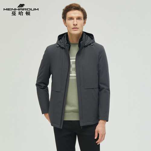 MENHARDUM/蔓哈顿秋冬新品商务中年保暖尼克服高品质高端皮草外套