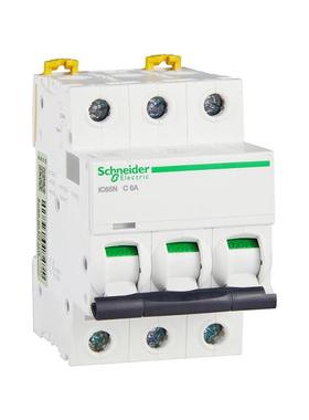 IC65N 3P C6A 6kA 原装施耐德A9系列小型断路器空气开关 家用空开