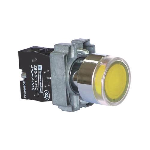 施耐德自复带灯按钮XB2BW35B1C