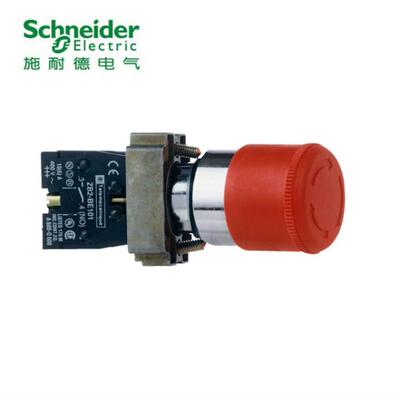蘑菇头施耐德XB2BS442C急停按钮