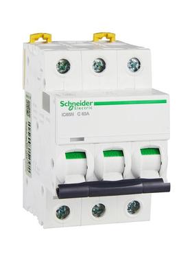 IC65N 3P C63A 6kA原装施耐德A9系列小型断路器空气开关 家用空开