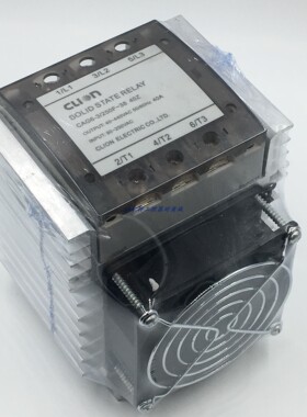 欣大CLion导轨式三相固态继电器散热器一体式CA6K-3/250F-38 40Z